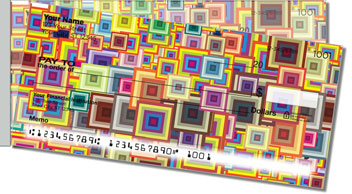 Retro Shape Side Tear Personalized Checks