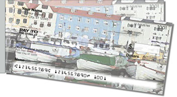 Oil Painting Side Tear Personalized Checks