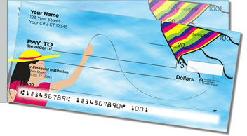 Kite Flying Side Tear Design Checks