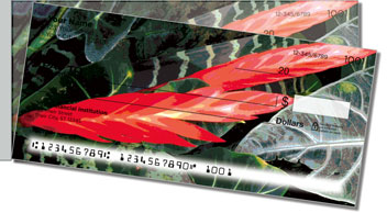 Tropical Flower Side Tear Personalized Checks