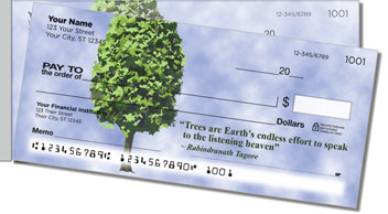 Arbor Day Quote Side Tear Design Checks