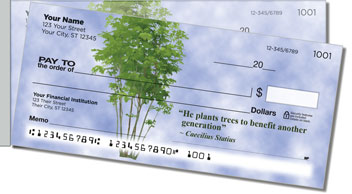 Arbor Day Quote Side Tear Theme Checks