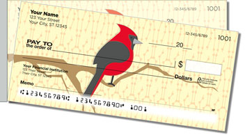 Redbird Side Tear Personalized Checks