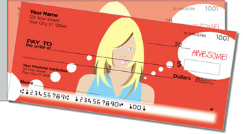 Thought Bubble Side Tear Personalized Checks