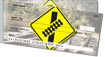 Railroad Crossing Side Tear Theme Checks