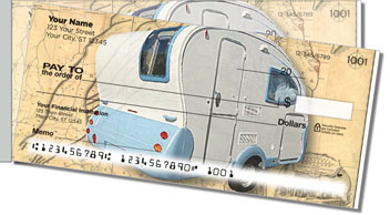 Vintage Camper Side Tear Personalized Checks