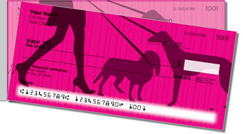 Walk the Dog Side Tear Personalized Checks