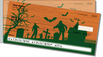 Halloween Graveyard Side Tear Theme Checks