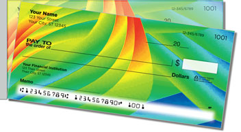 Colorful Energy Side Tear Personalized Checks
