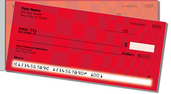 Checkerboard Pattern Side Tear Personalized Checks