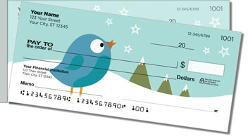 Baby Bluebird Side Tear Theme Checks