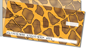 Wildlife Pattern Side Tear Personalized Checks