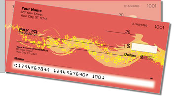 Star Sweep Side Tear Personalized Checks