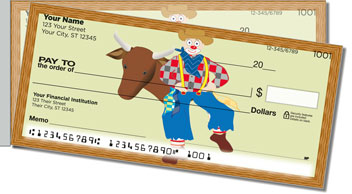 Rodeo Clown Side Tear Design Checks