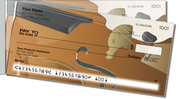 Violin Side Tear Personalized Checks
