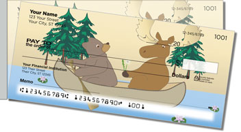 Moose & Bear Side Tear Design Checks