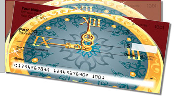 Clock Face Side Tear Theme Checks