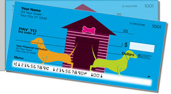 Wiener Dog Side Tear Theme Checks