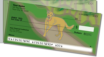 Labrador Side Tear Personalized Checks