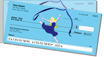 Ribbon Dancing Side Tear Design Checks