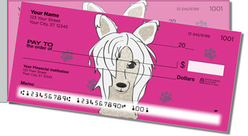 Chinese Crested Dog Side Tear Theme Checks