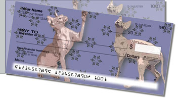 Sphynx Cat Side Tear Personalized Checks