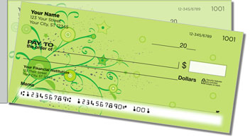 Floral Confetti Side Tear Theme Checks