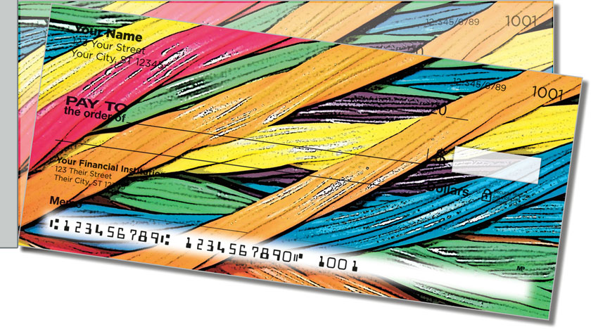 Licorice Rainbow Side Tear Personal Checks