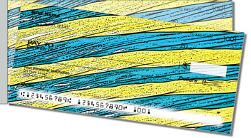 Licorice Rainbow Side Tear Design Checks