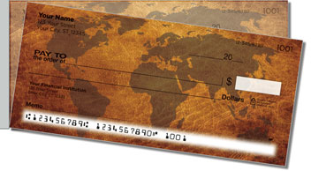 Map of the World Side Tear Design Checks
