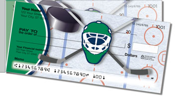 Green & Blue Hockey Side Tear Design Checks