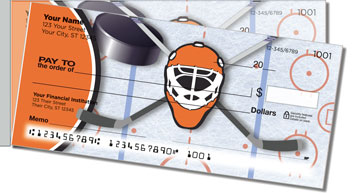 Orange & Black Hockey Side Tear Design Checks