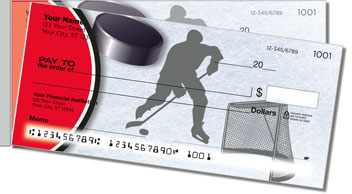 Red & Black Hockey Side Tear Theme Checks