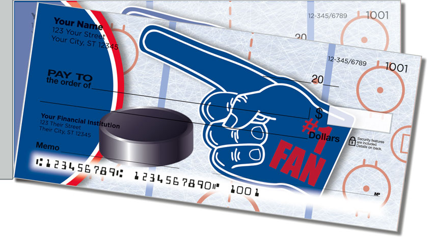 Red & Blue Hockey Side Tear Checks