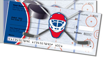 Red & Blue Hockey Side Tear Design Checks
