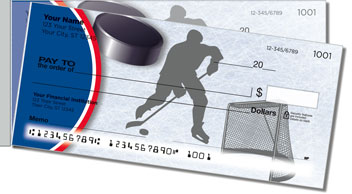 Red & Blue Hockey Side Tear Theme Checks
