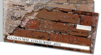 Brick Wall Side Tear Personalized Checks
