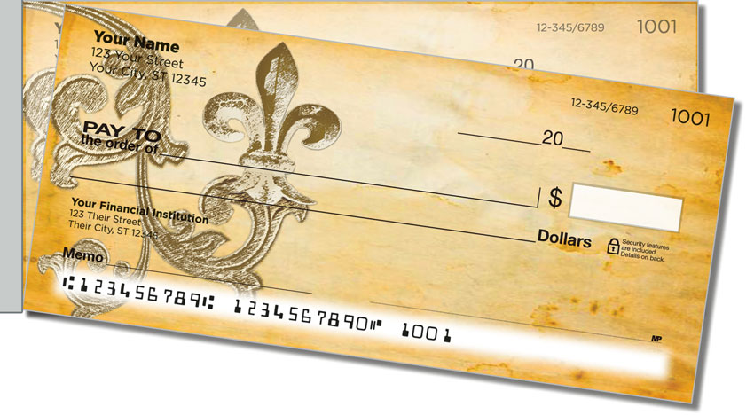 Iron Fleur de Lis Side Tear Checks