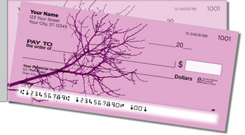 Winter Branch Side Tear Personalized Checks