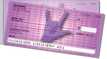 I Love You Side Tear Personalized Checks