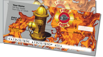 Fire Department Side Tear Theme Checks