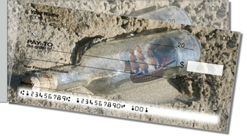 Ship in a Bottle Side Tear Personalized Checks