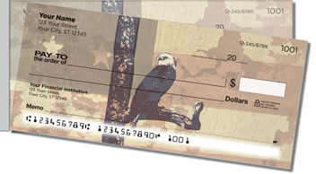 Patriotic Eagle Side Tear Theme Checks