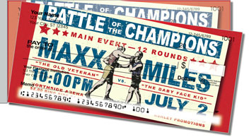 Vintage Boxing Side Tear Design Checks