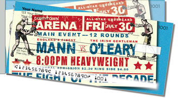 Vintage Boxing Side Tear Theme Checks