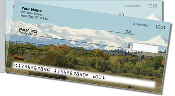Mountain Peak Side Tear Personalized Checks