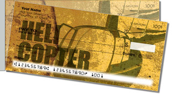 Helicopter Side Tear Personalized Checks