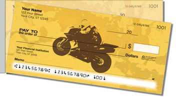 Motorcycle Mix Side Tear Design Checks