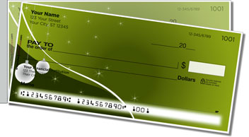 Xmas Ornament Side Tear Personalized Checks