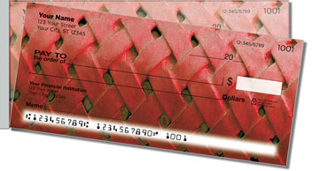 Basket Weave Side Tear Personalized Checks